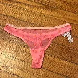 NWT pink and orange Victoria secret thong